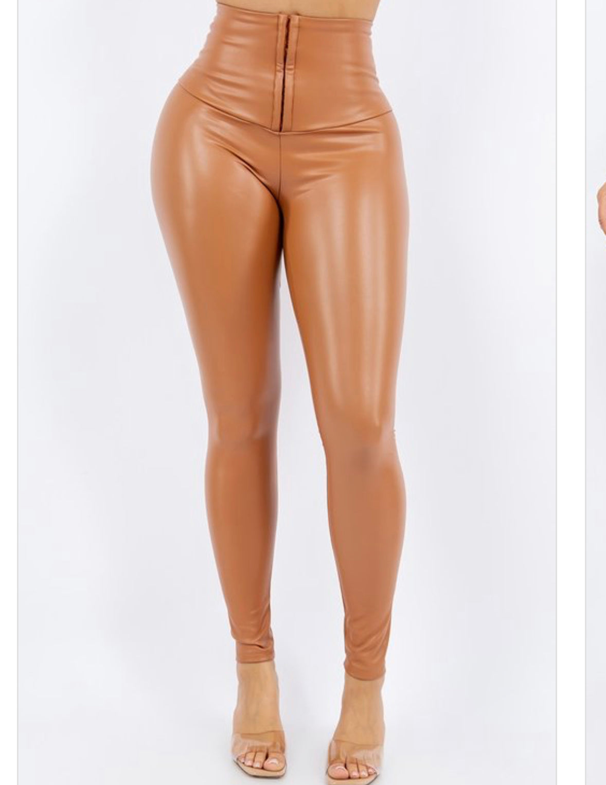 Snatched Vegan Leather Pants (Mocha)